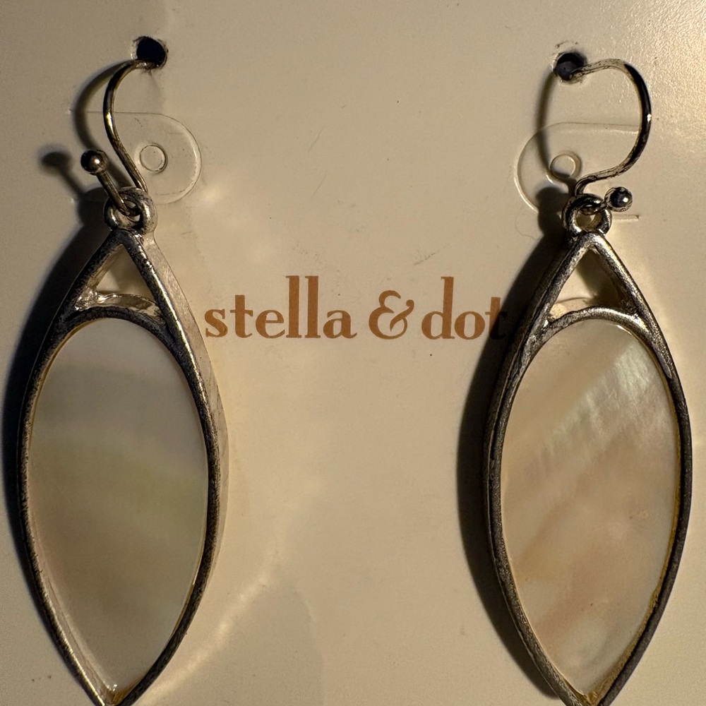 Stella & dot reversible Earrings plus Kim Roger's CZ studs - Picture 2 of 8